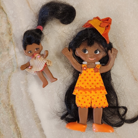 2 Vintage Flatsy Dolls - Picture 1 of 11